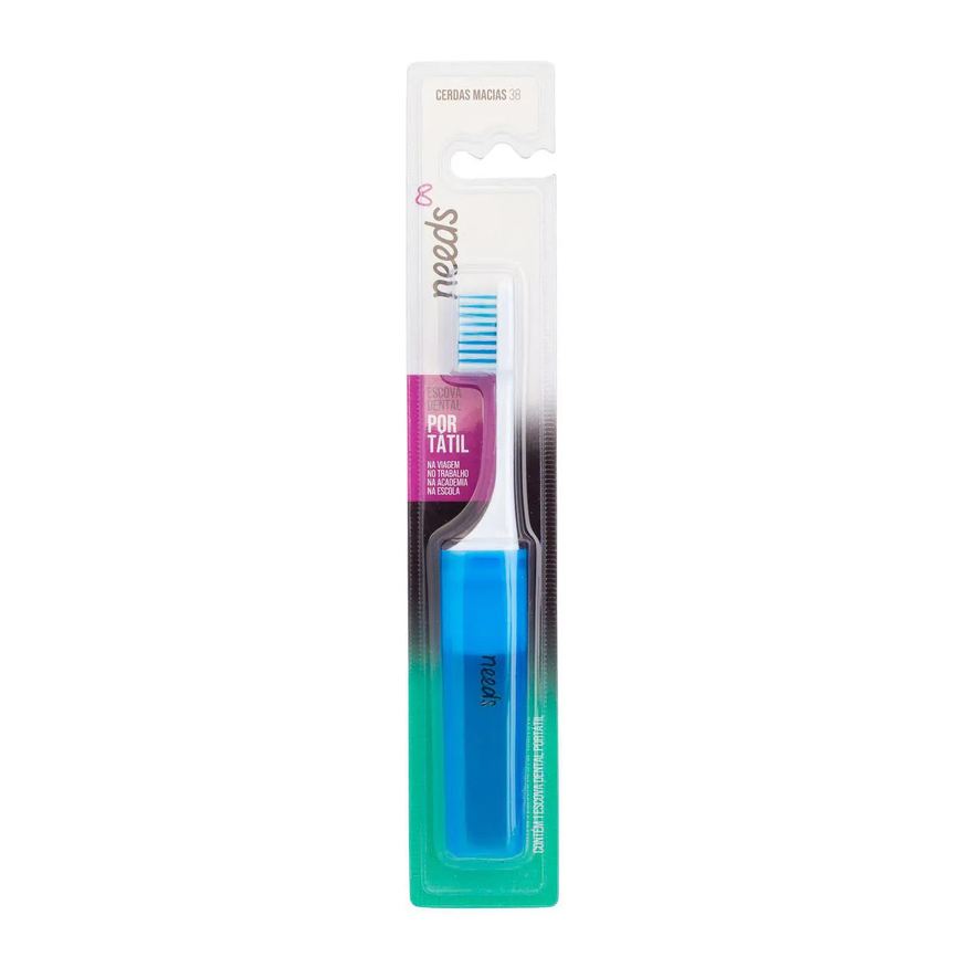 Needs Escova de Dente Portátil para Viagem Macia 1 Unidade
