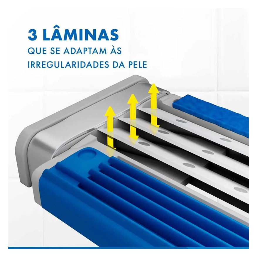 Gillette Aparelho de Barbear Descartável Prestobarba 3 com 4 unidades