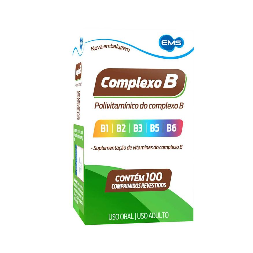 Complexo B Polivitamínico EMS 100 comprimidos