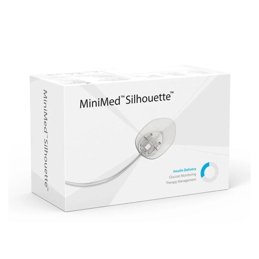 Medtronic Cateter MinimMed Silhouette MMT-381/MMT-381A cânula 13mm e tubo 60cm - 10 unidades