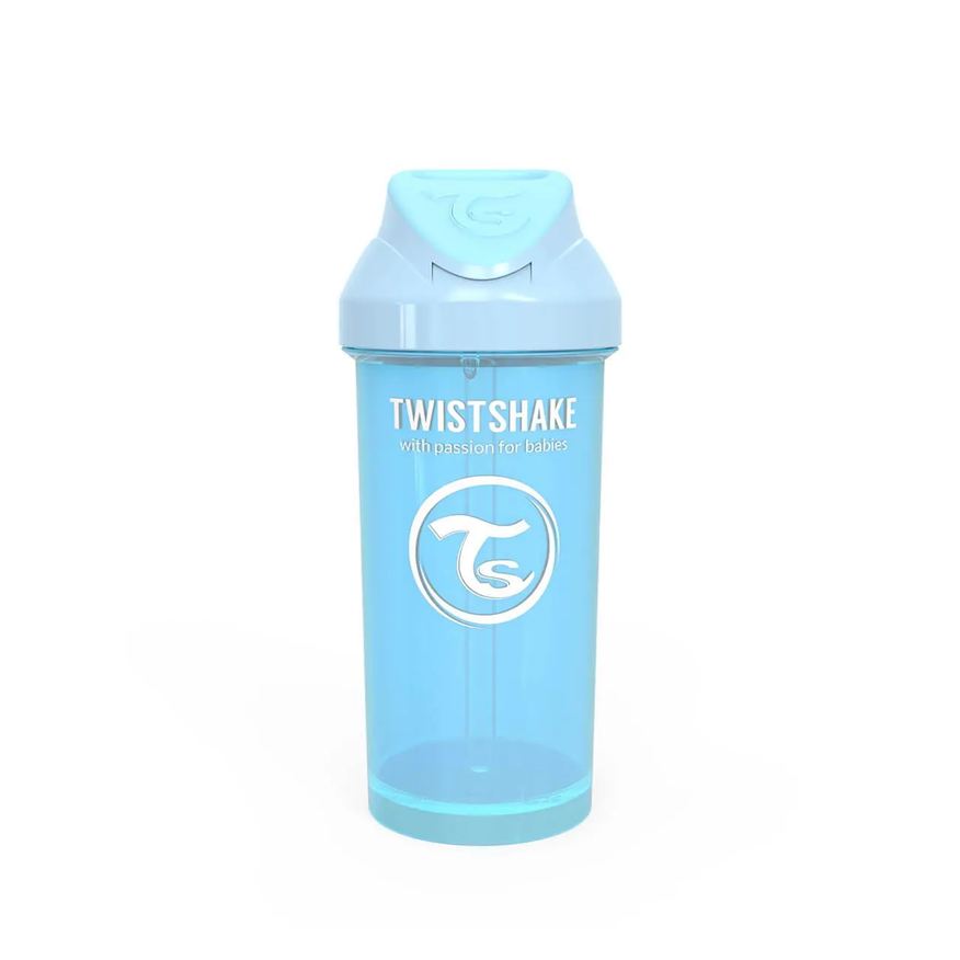 Twistshake Copo com Canudo Straw 6+ Meses Azul 360ml