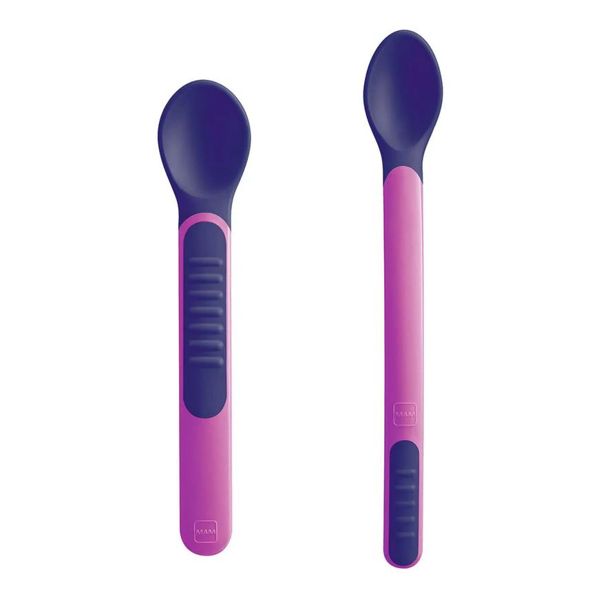 MAM Conjunto de Colheres Termossensíveis Rosa 2 unidades