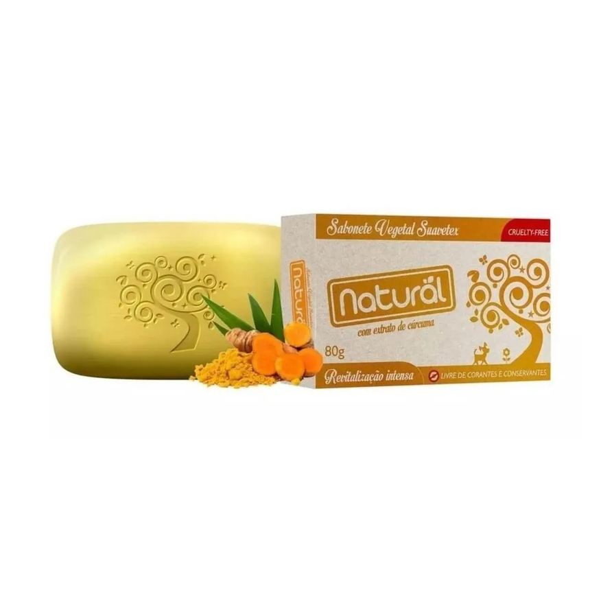 Suavetex Sabonete em Barra Vegetal Natural Cúrcuma