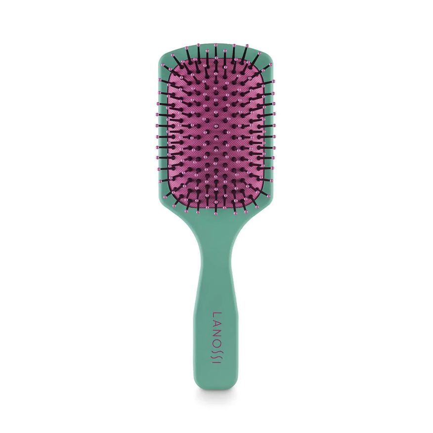 de Escova Cabelo Lanossi Color Raquete Quadrada - 1 unidade