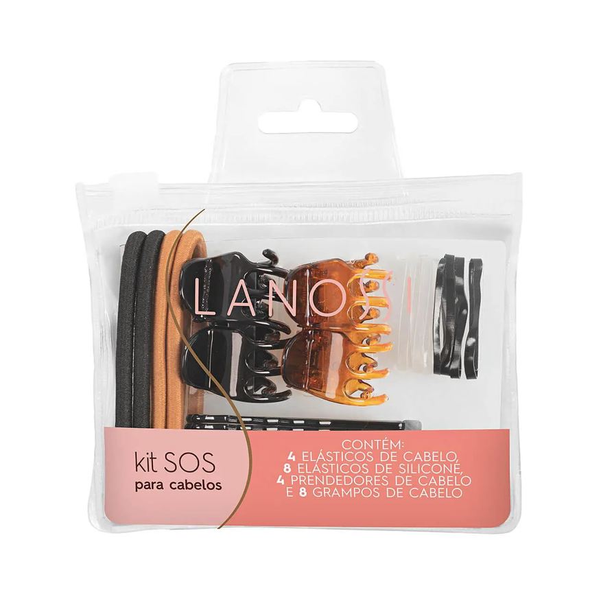 de Elástico Cabelo Marco Boni Soft Preto 100 unidades