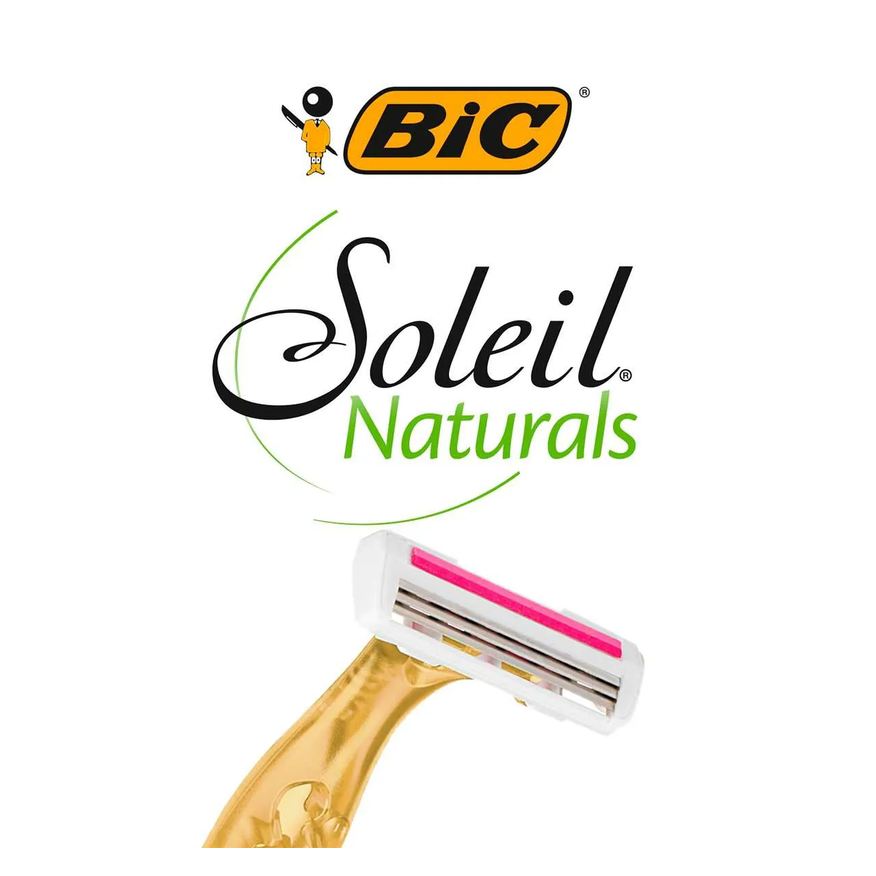 Natura Depilador Descartável Bic Soleil Naturals Premium com 2 unidades
