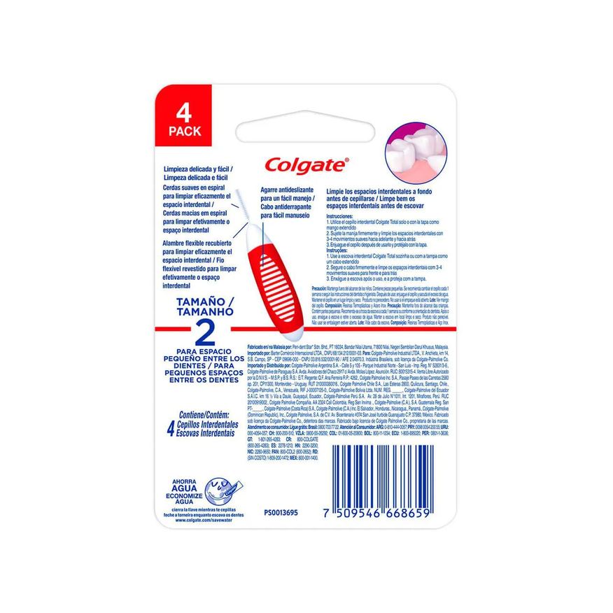 Colgate Escova Interdental com 4 unidades