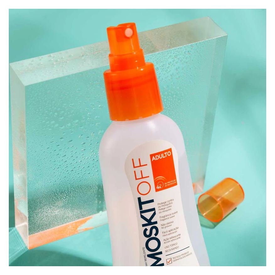 de Repelente Inseto Adulto Moskitoff com DEET Spray 100ml