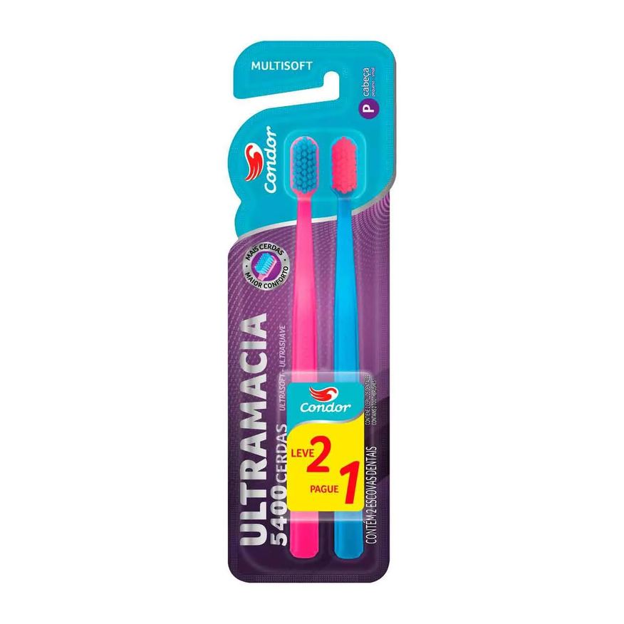 Escova Kit de Dente Condor Multisoft 2 unidades