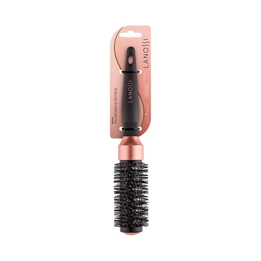 de Escova Cabelo Lanossi Modeladora Modelagem Bronze 33MM - 1 unidade