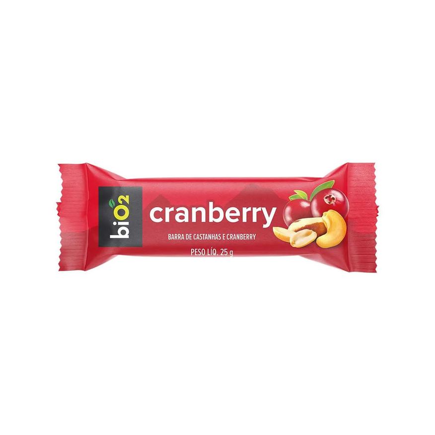 Bio 2 Barra de Castanhas e Frutas biO2 Nuts Cranberry 25g