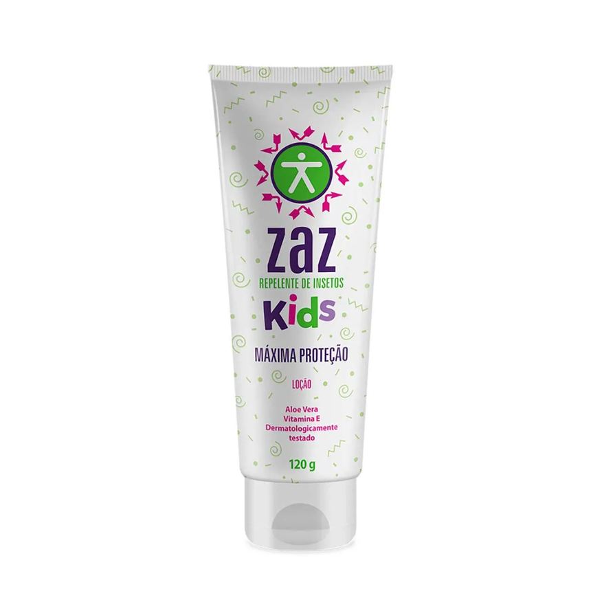 de Repelente Inseto Infantil Zaz Kids com DEET Loção 120g
