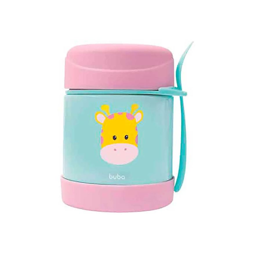 Buba Pote Térmico para Alimentos Baby Animal Fun Girafa 1 unidade