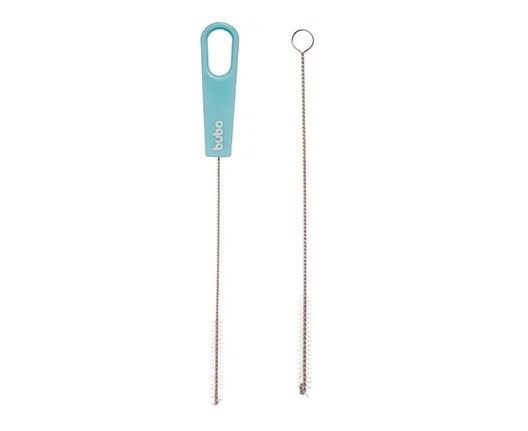 Buba Escova de Limpeza Para Canudo Baby Azul com 1 unidade