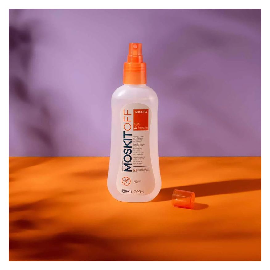 de Repelente Inseto Adulto Moskitoff com DEET Spray 200ml