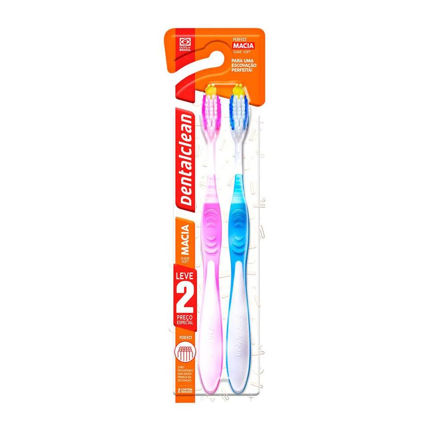 Dentalclean Kit Escova de Dente Perfect 2 unidades