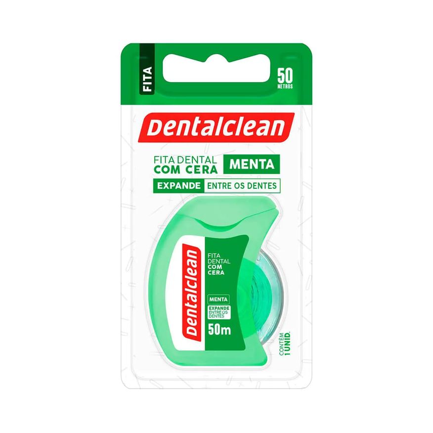 Dentalclean Fita Dental com Cera Menta com 50 metros
