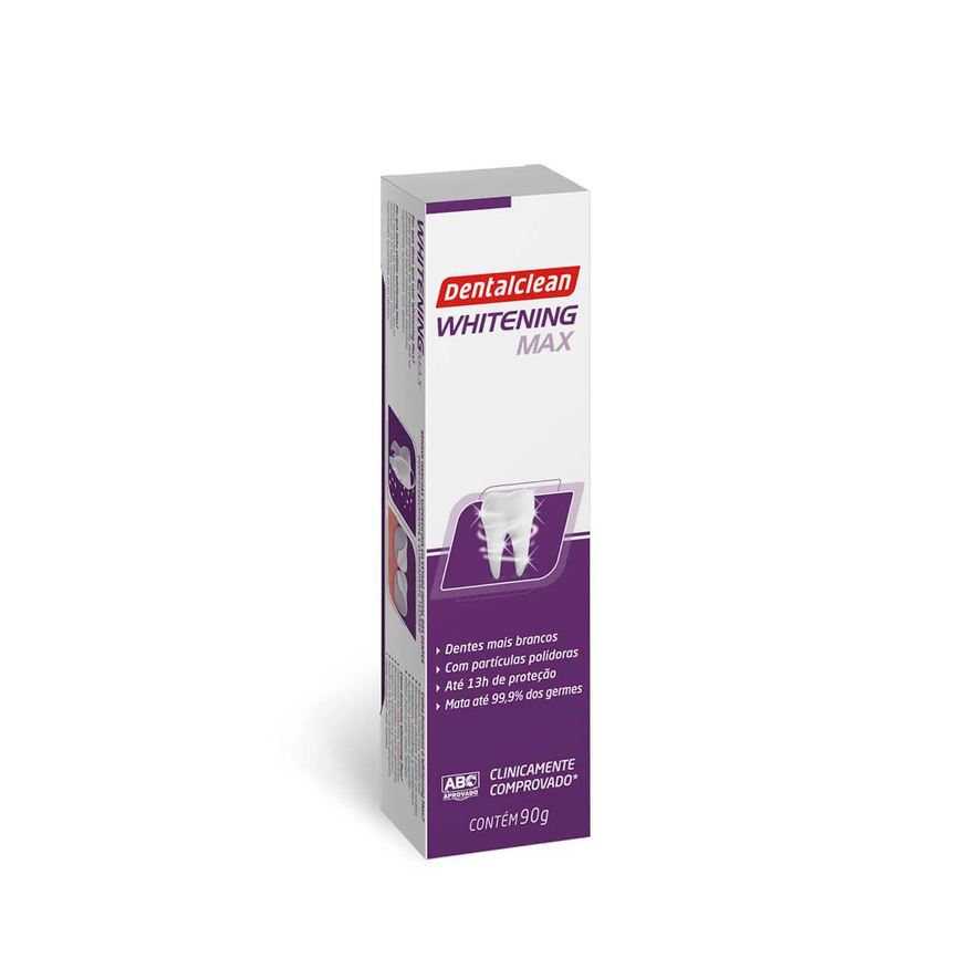 Dentalclean Gel Dental com Flúor Whitening Max Dentes mais Brancos com 90g