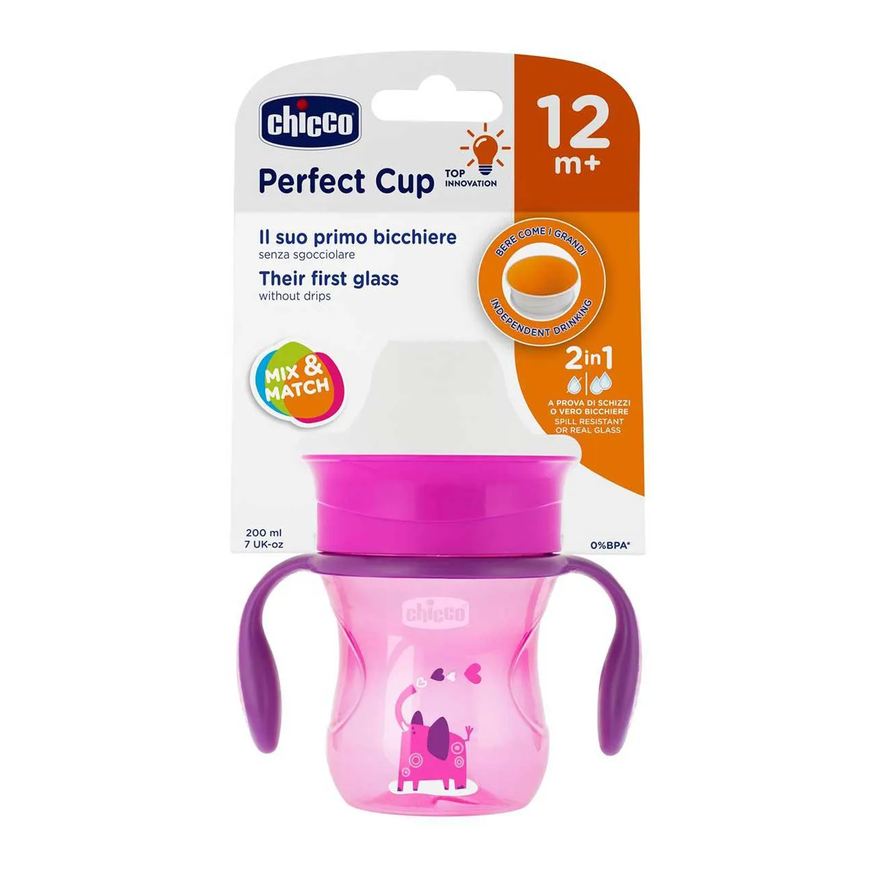Chicco Copo Perfect Cup 12M+ Rosa 200ml - 1 unidade
