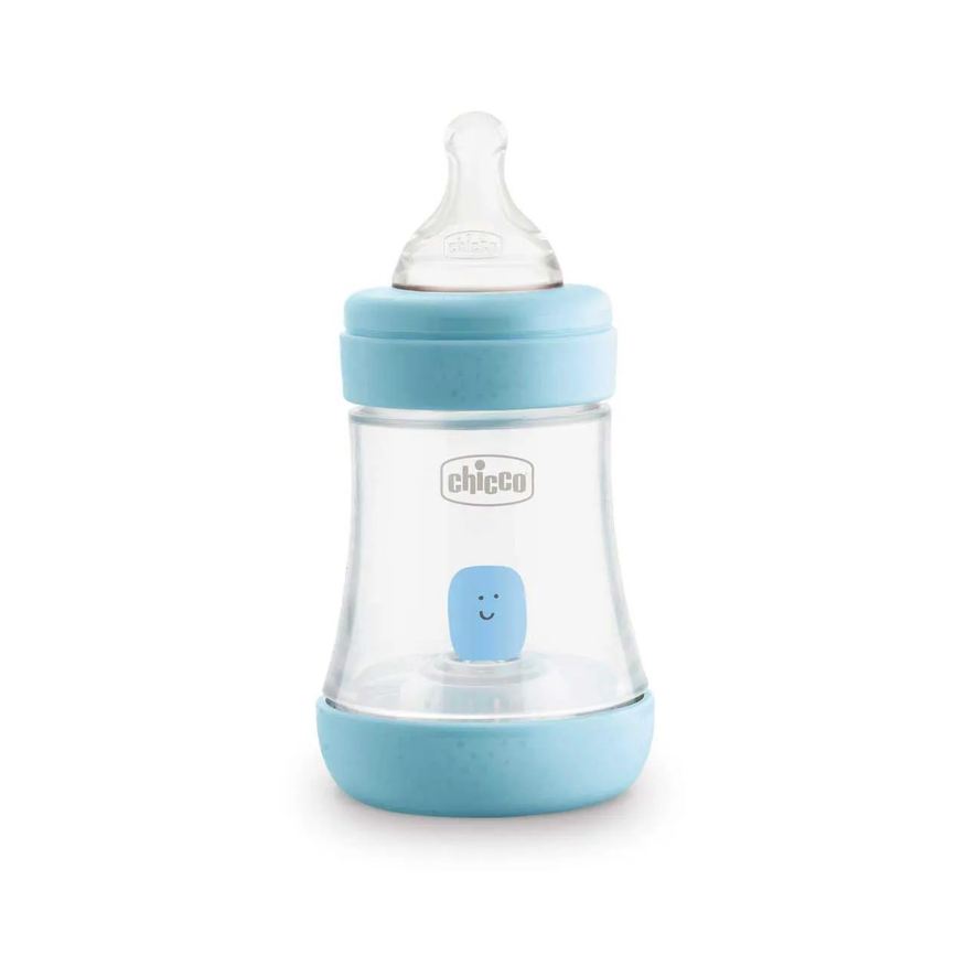 Chicco Mamadeira Perfect 5 Fluxo Inicial 0m+ Azul de 150ml - 1 unidade