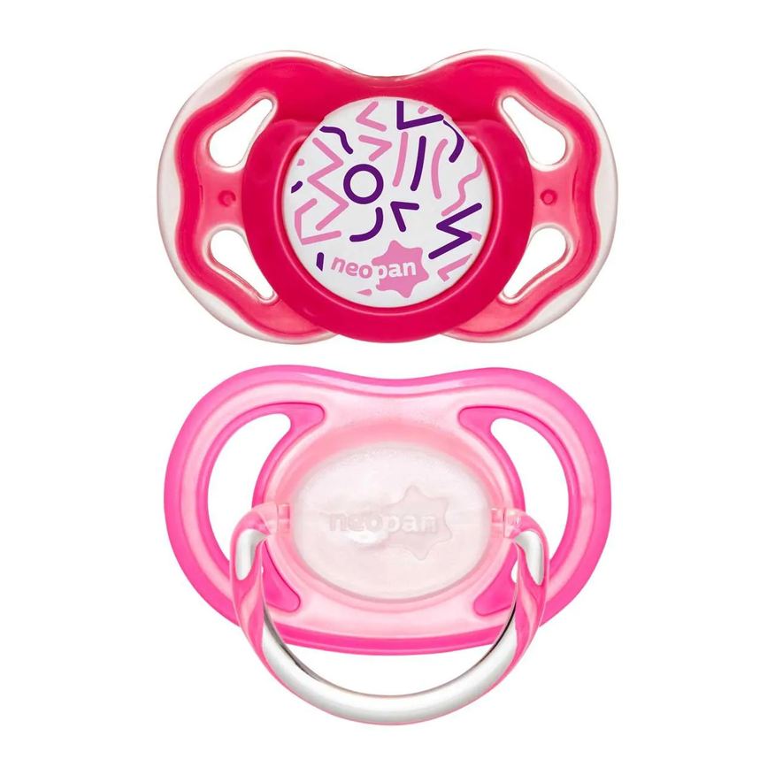 Neopan Chupeta Soft Duo Tamanho 2 Rosa - 2 unidades