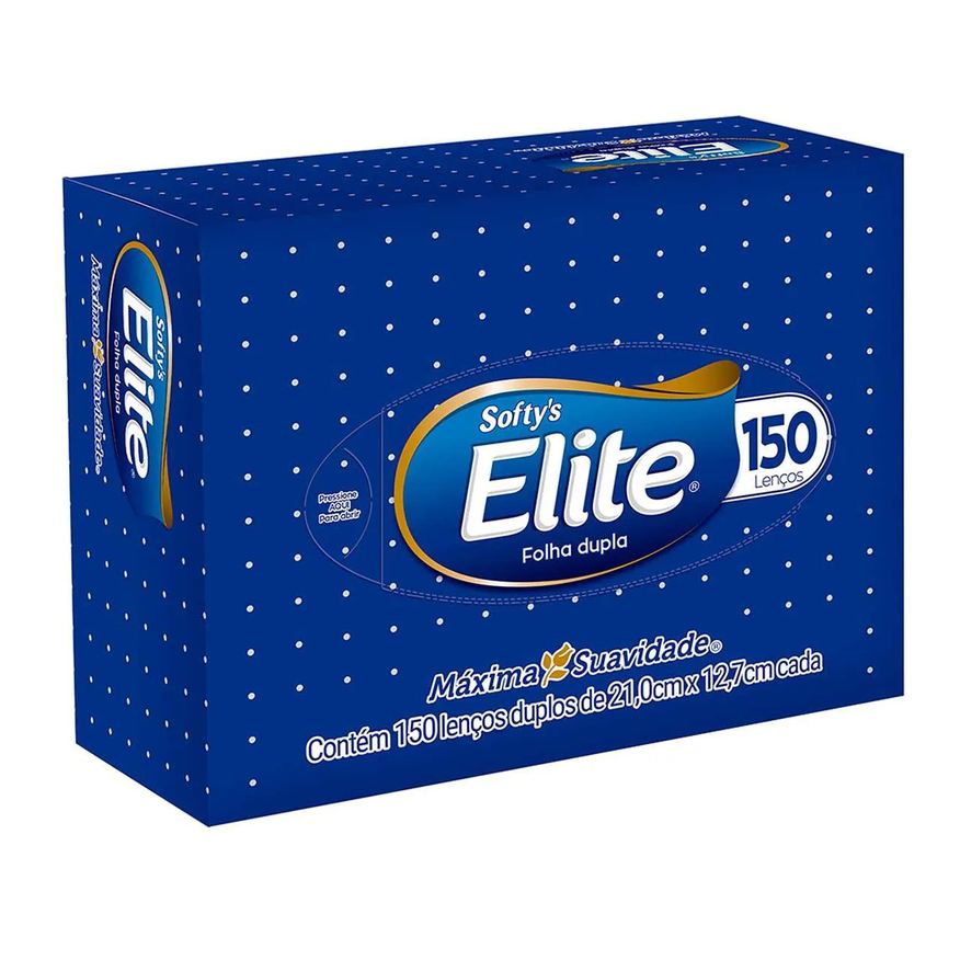 de Lenço Papel Softy's Elite com 150 Unidades