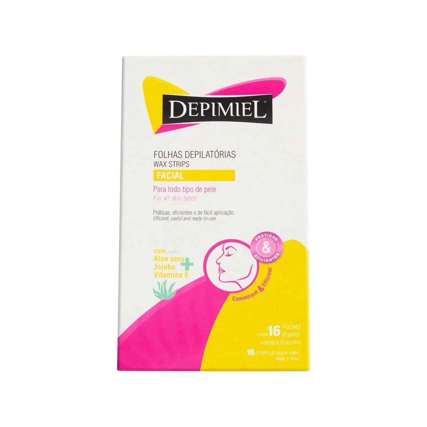 Depilatória Folha Facial Depimiel 16 Unidades
