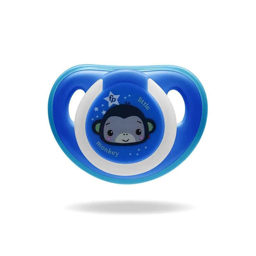 Fisher Price Chupeta Fisher-Price First Moments Glow com Case Esterilizador Nº 2 Azul - 1 Unidade