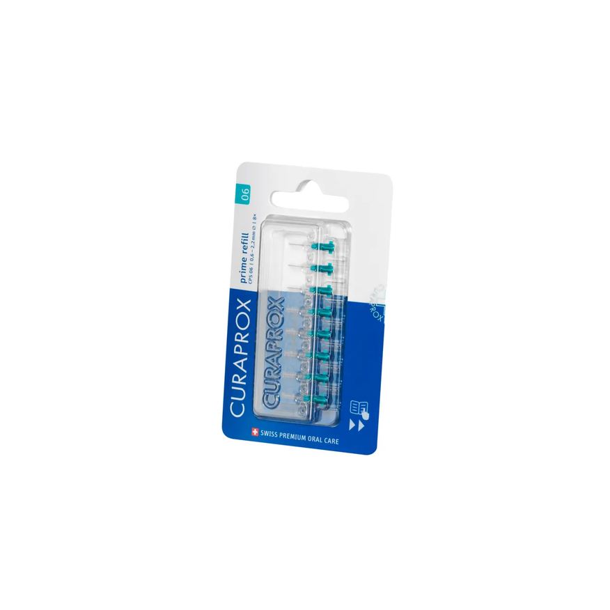 para Refil Escova Interdental Curaprox Prime 0,06mm 8 unidades