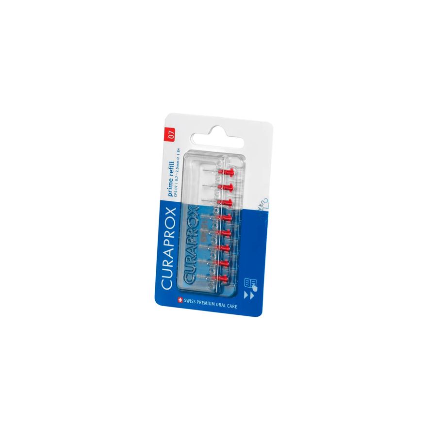para Refil Escova Interdental Curaprox Prime 0,07mm 8 unidades