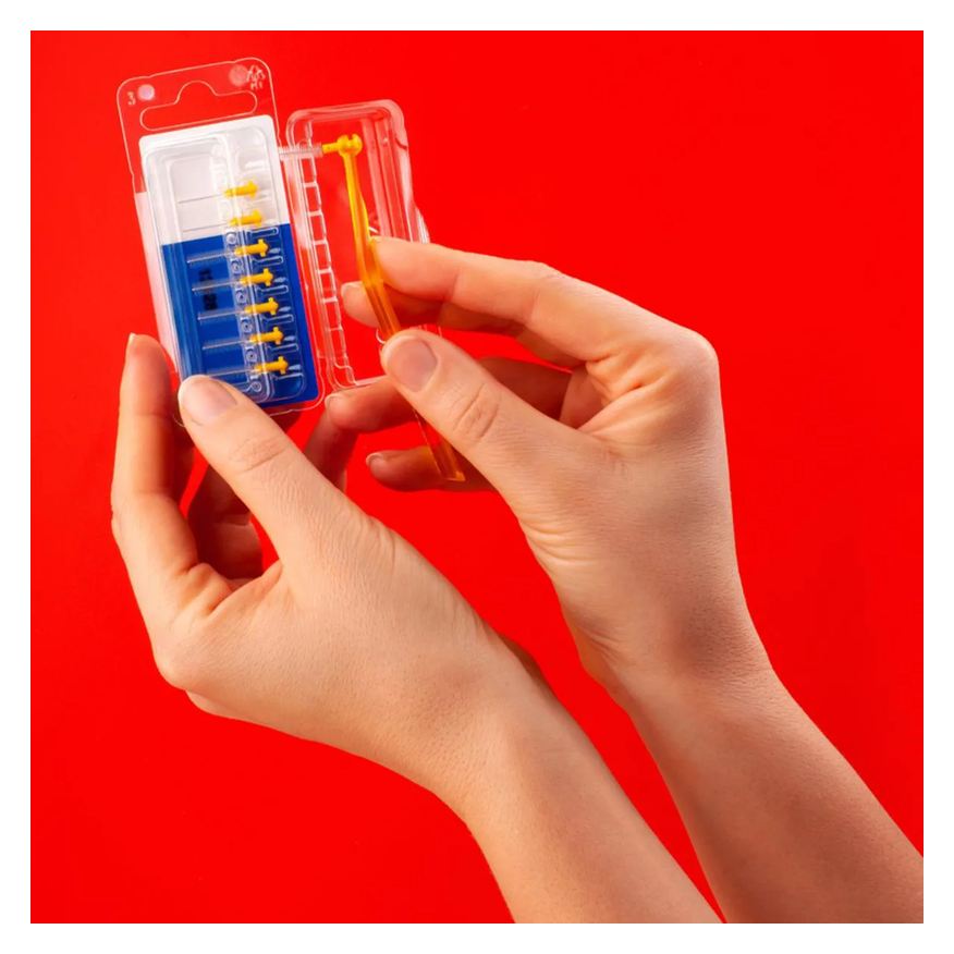 para Refil Escova Interdental Curaprox Prime 0,09mm 8 unidades