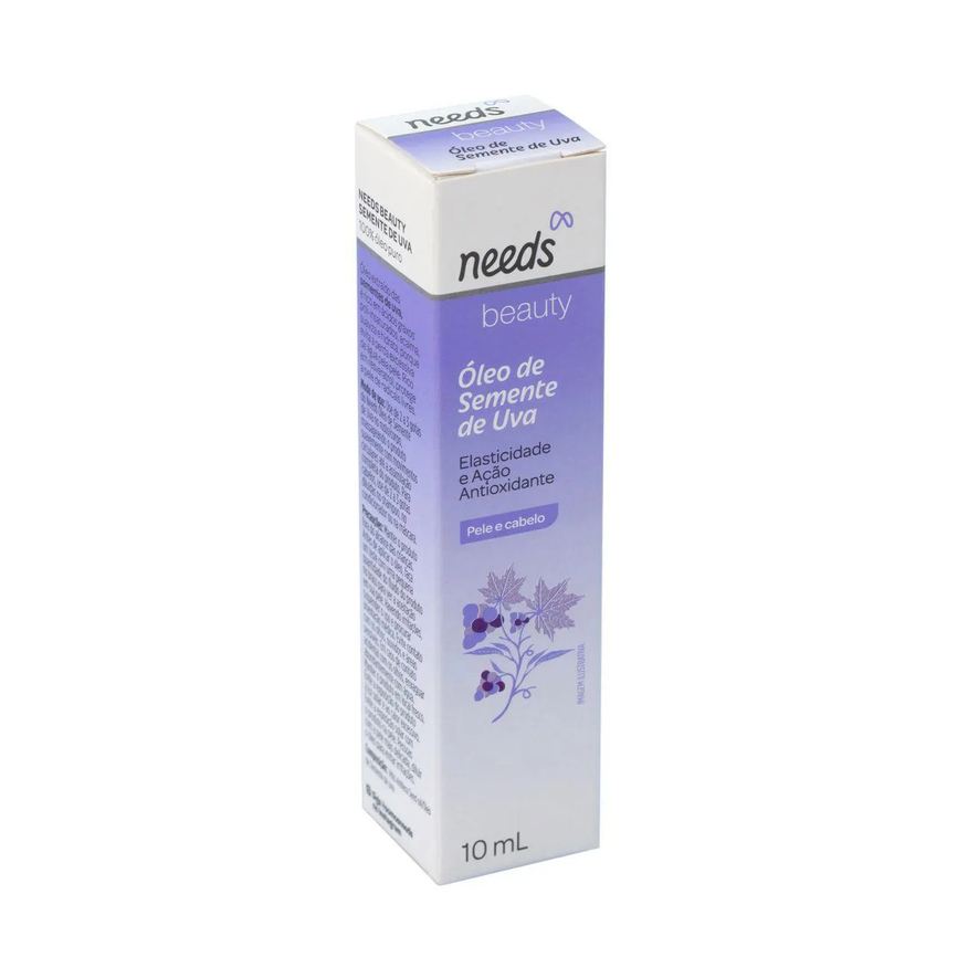 Needs Óleo de Semente de Uva Beauty Pele e Cabelo 10ml