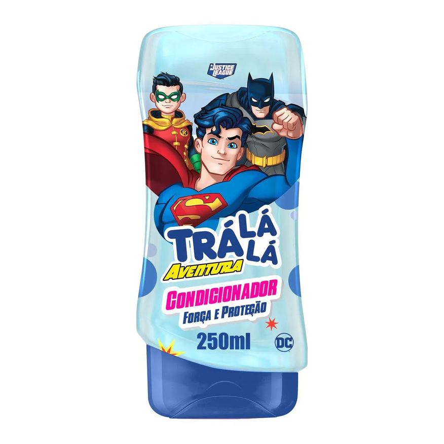 Trá Lá Lá Kids Condicionador Infantil Trá Lá Lá Aventura Justice League Força e Proteção 250ml