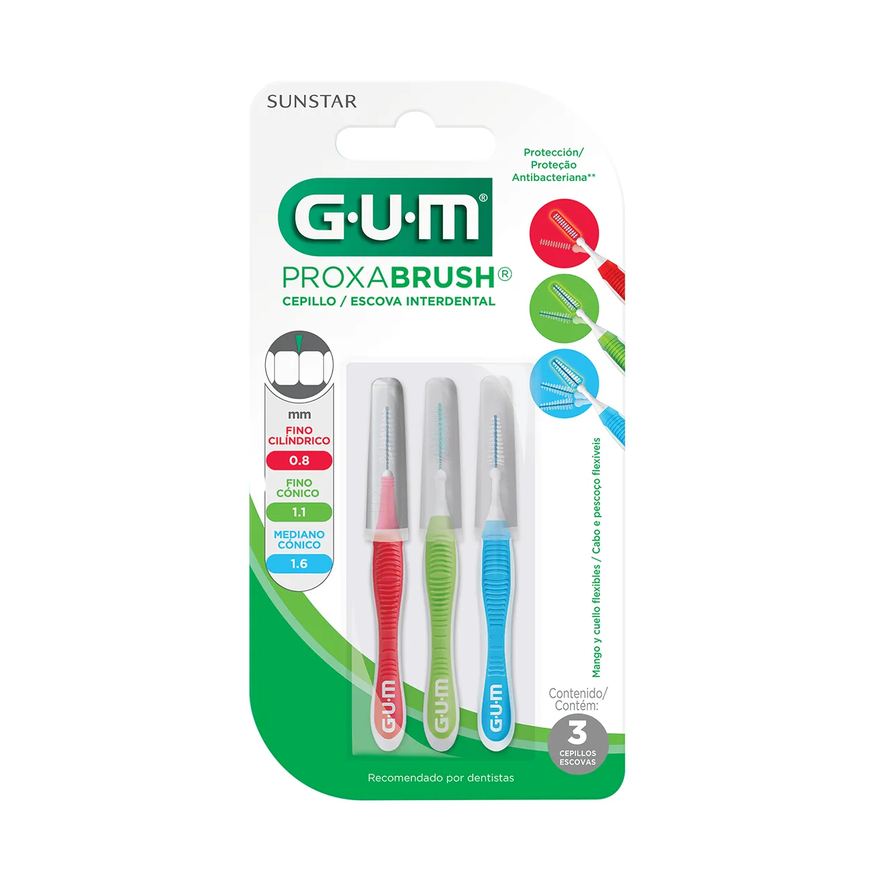 GUM Escova Interdental Proxabrush 3 unidades