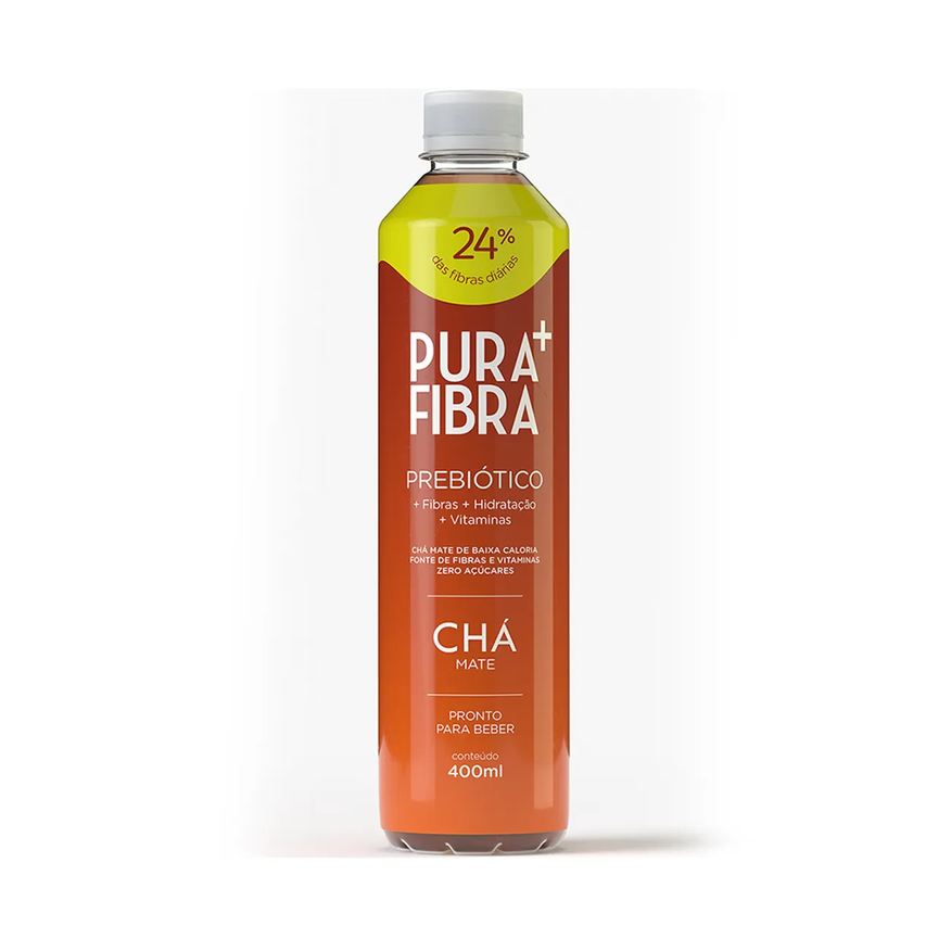 Pura Fibra Chá Mate Prebiótico 400ml