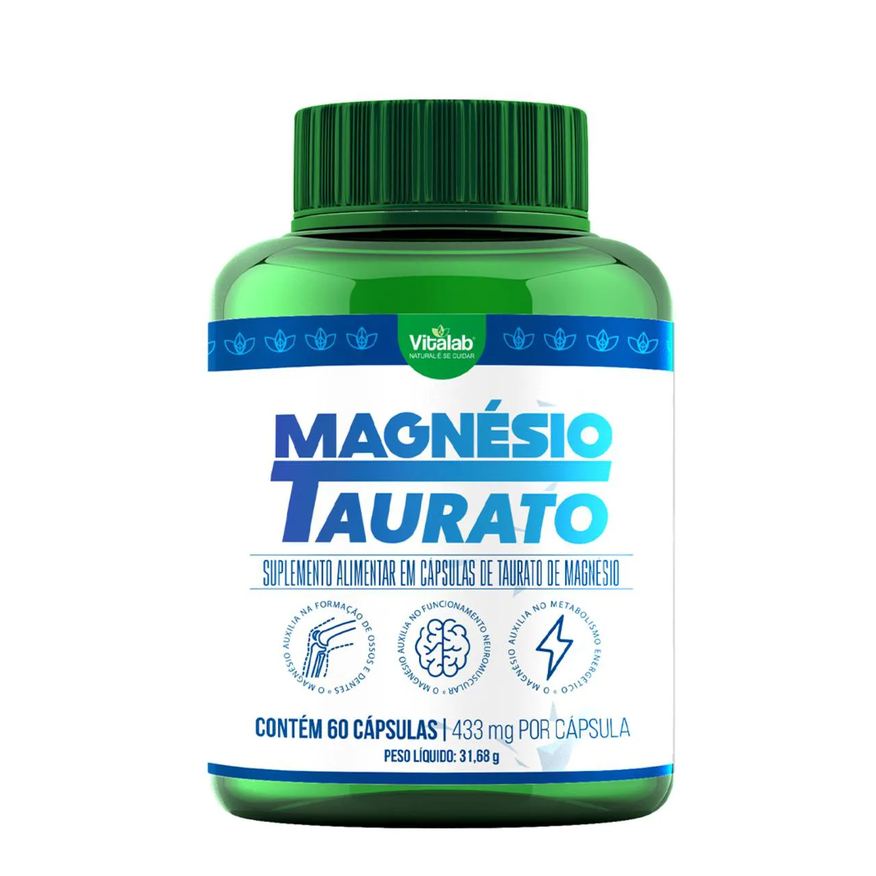 Vitalab Taturato de Magnésio 60 cápsulas