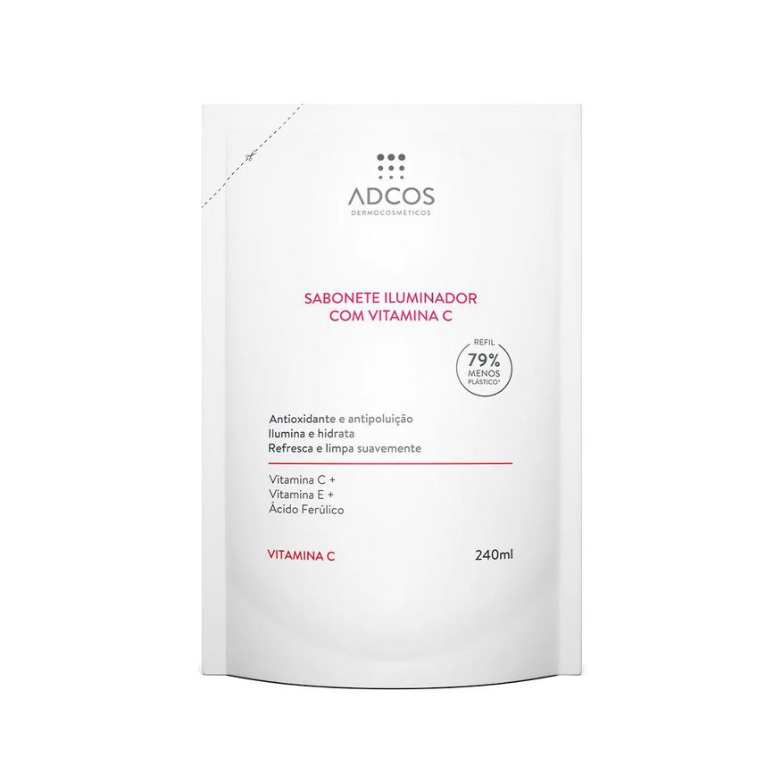 Adcos Sabonete Iluminador Vitamina C Refil 240ml