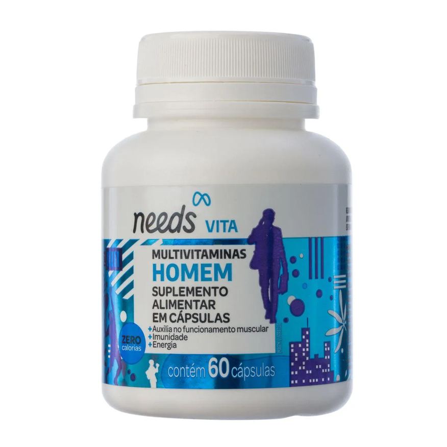 Needs Polivitamínico Vita Homem 60 cápsulas