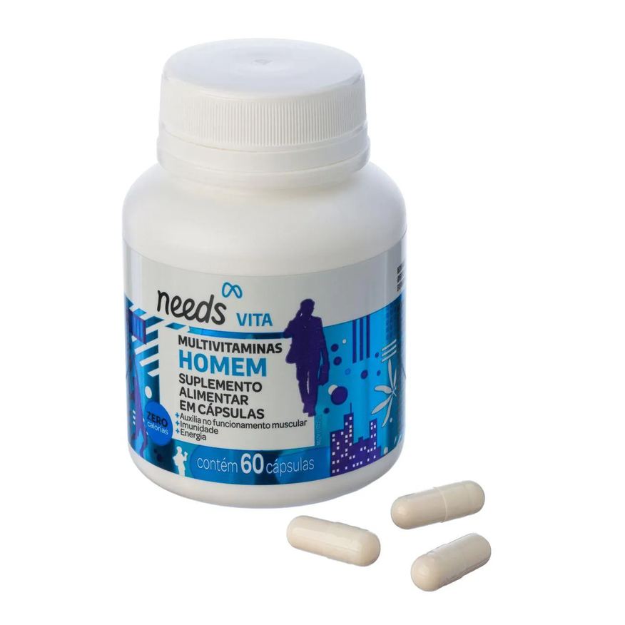 Needs Polivitamínico Vita Homem 60 cápsulas