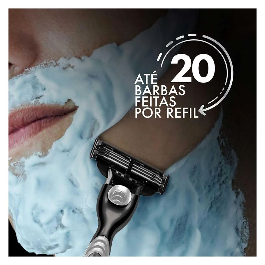 Gillette Aparelho de Barbear Mach3 Carbono 1 unidade