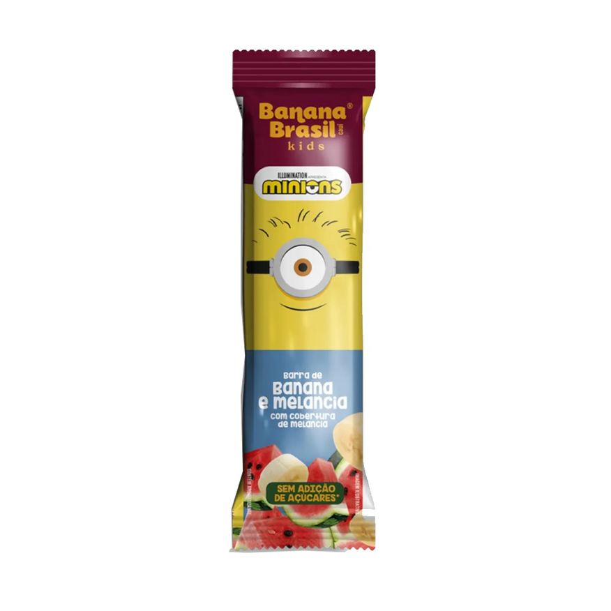 Banana Brasil Barra de Frutas Kids Minions Banana e Melancia 22g