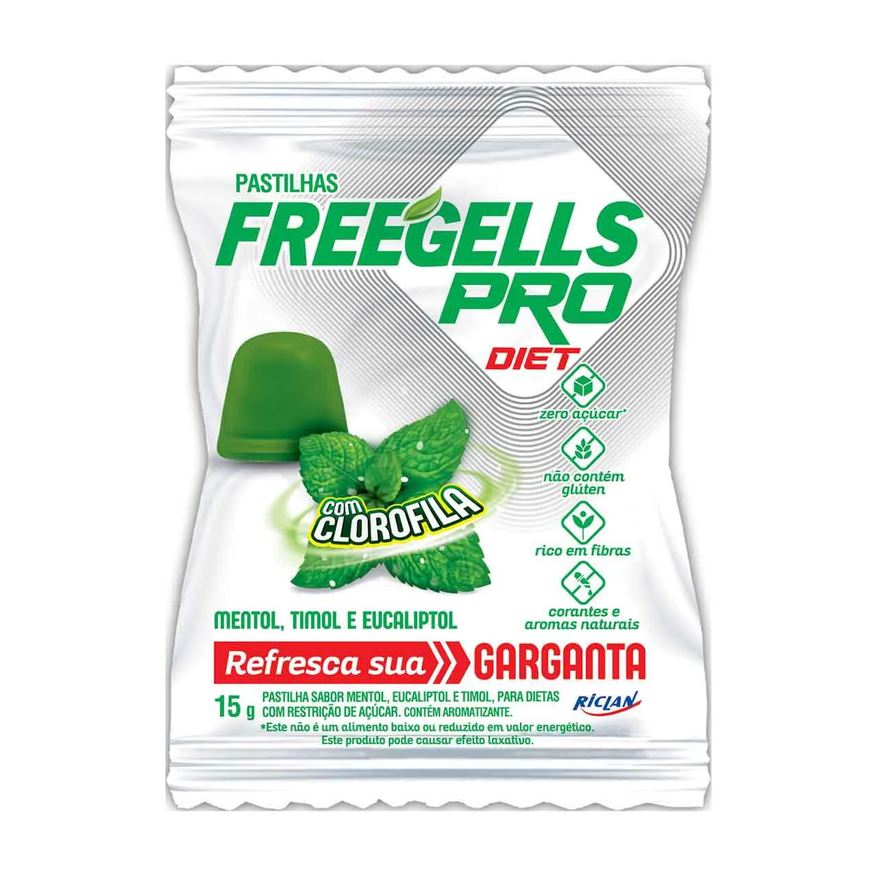 Freegells Pastilha Pró Eucalipto Diet 15g