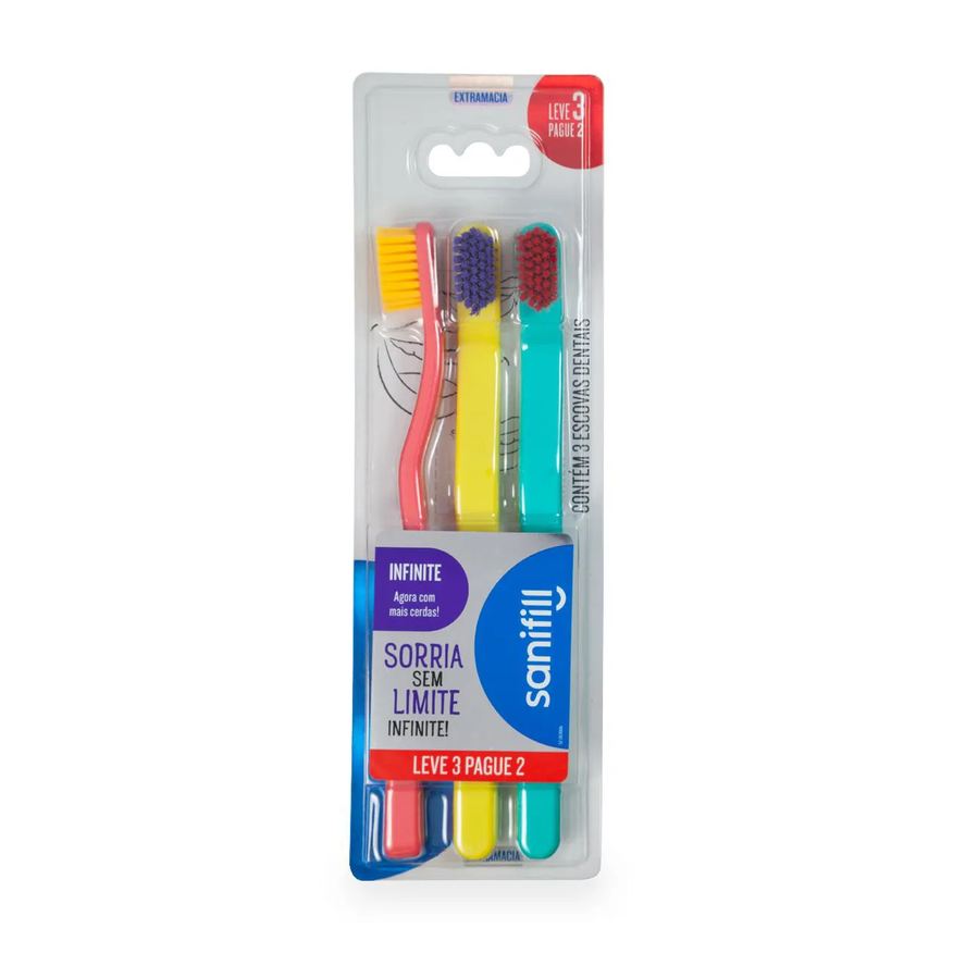 de Escova Dente Sanifill Infinite Extramacia Unidades