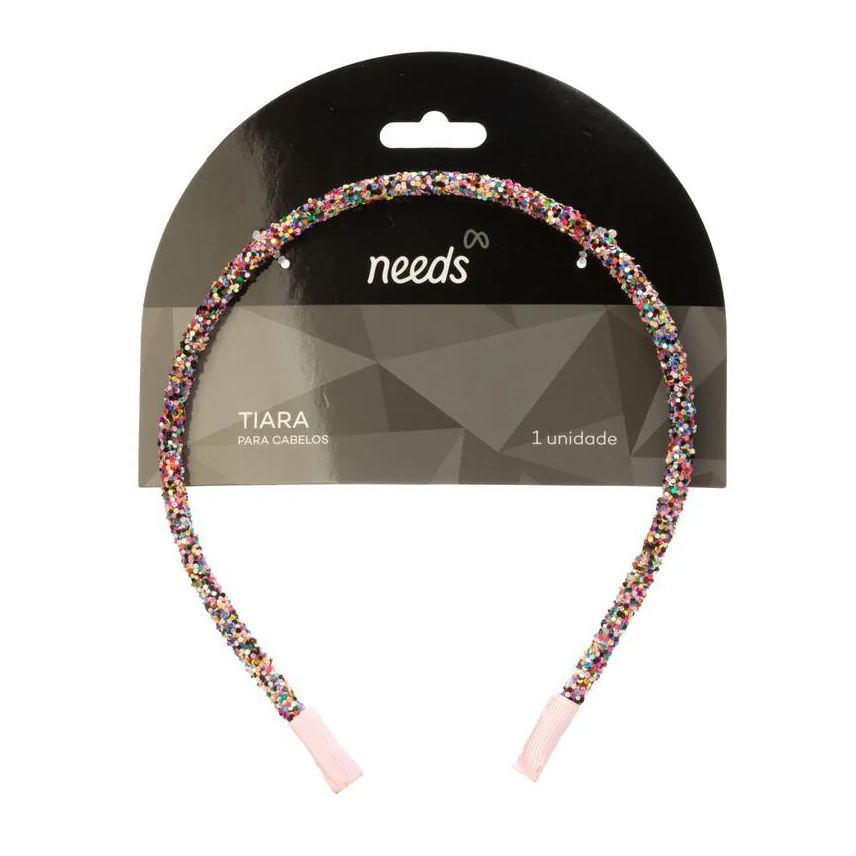 Needs Tiara para Cabelos Glitter Infantil 1 unidade