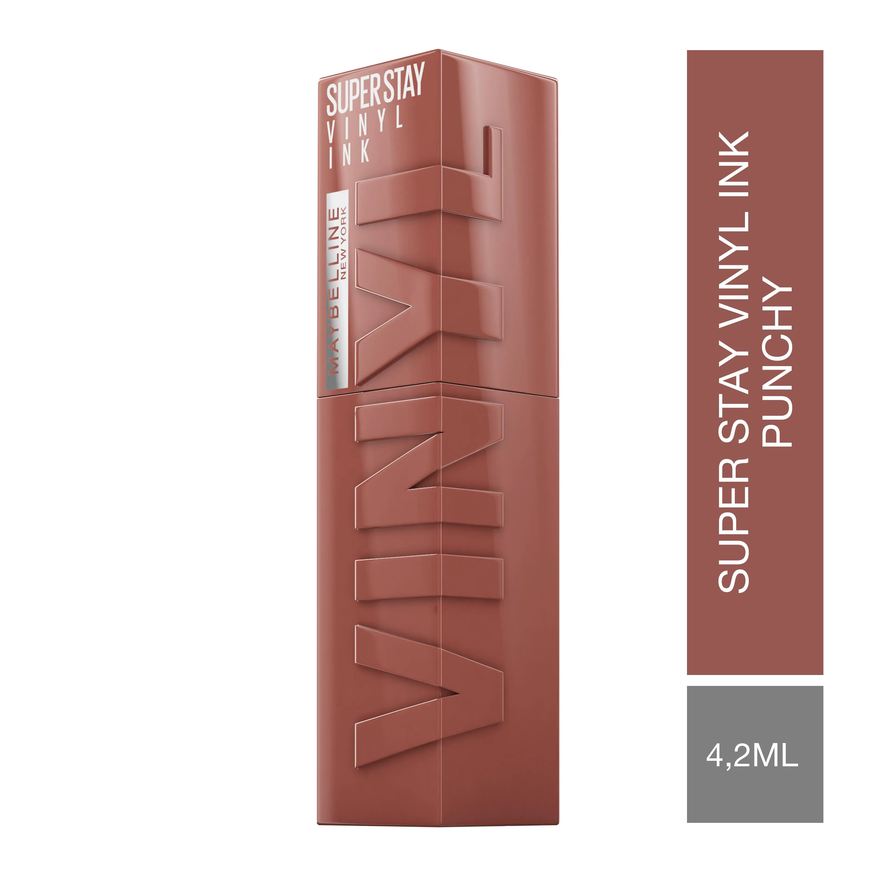Maybelline Batom Líquido Superstay Vinyl Ink Efeito Espelhado 4,2ml - Punchy