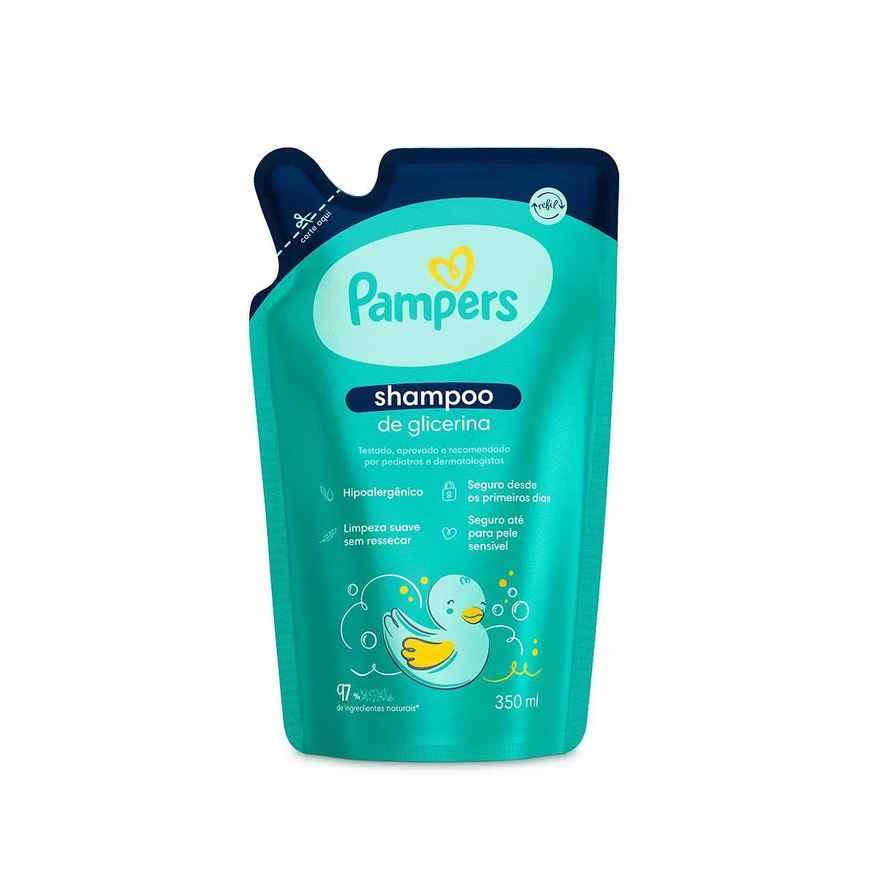 Pampers Shampoo Glicerina Refil 350ml