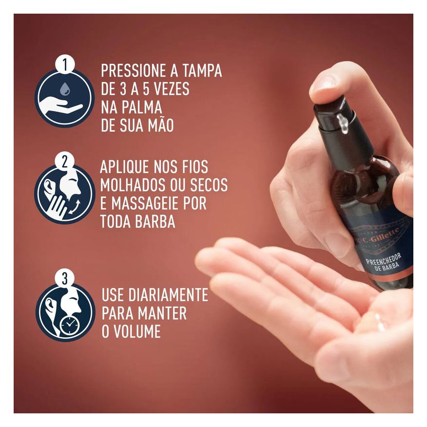Gillette Sérum Preenchedor de Barba King C. 50ml