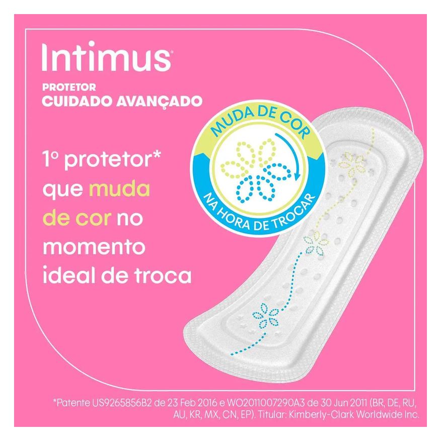 Diário Protetor Intimus com Indicação de Troca 40 unidades