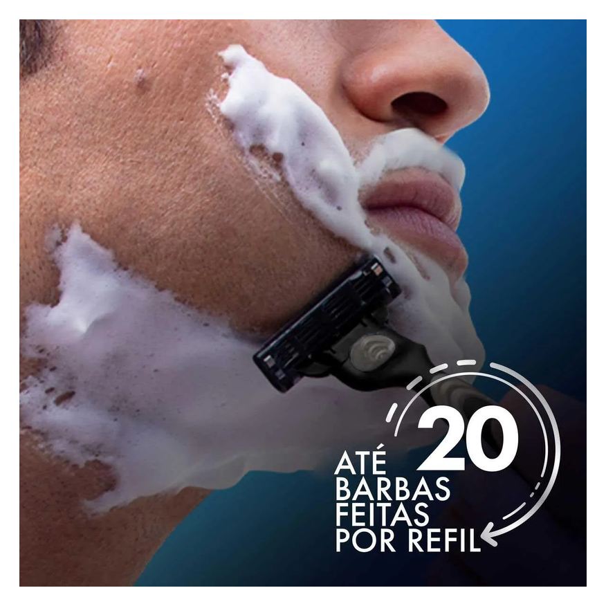 Gillette Kit Barbeador Mach3 Acqua Grip 1 aparelho + 2 cargas