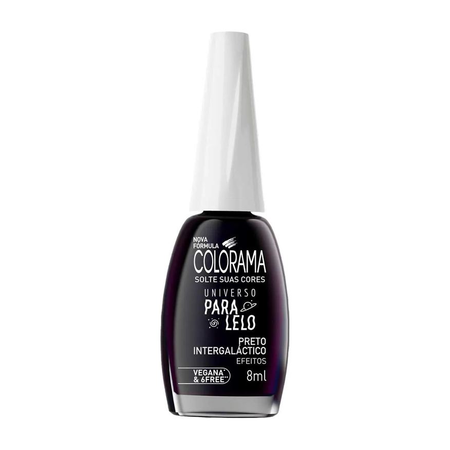 Colorama Esmalte Cintilante Universo Paralelo 8ml - Preto Intergaláctico